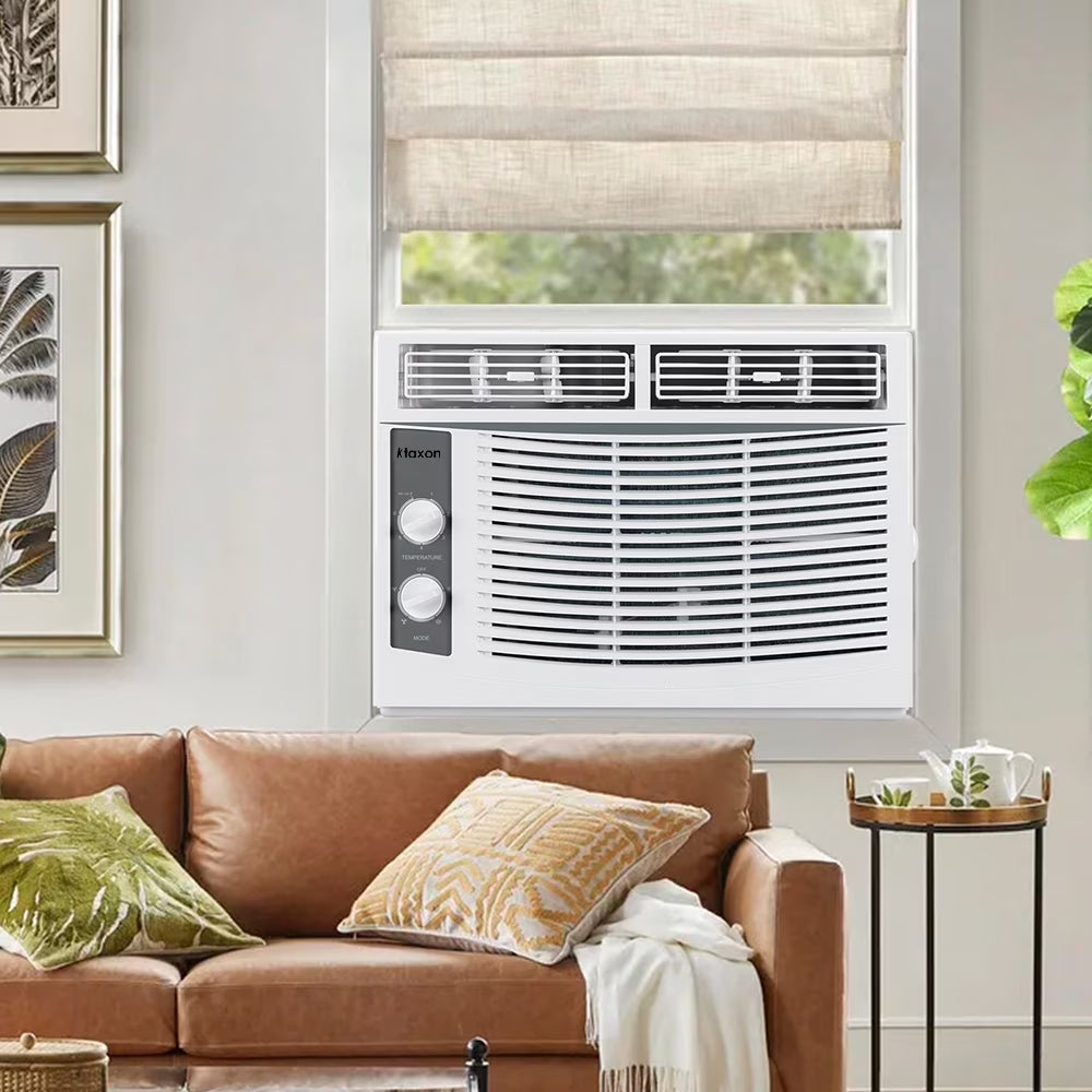 Window Air Conditioner 5000 BTU, 7 Temperature,2 Cooling and Fan Settings,White