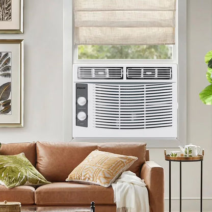 Window Air Conditioner 5000 BTU, 7 Temperature,2 Cooling and Fan Settings,White