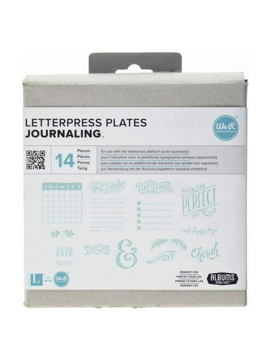 WE-R 11 Piece Home Made Themed Letterpress Plates (Available in a Pack of 6)