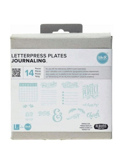 WE-R 11 Piece Home Made Themed Letterpress Plates (Available in a Pack of 6)