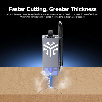 ACMER C4 Air Assist Pump Kit, 30L/Min Adjustable Airflow for Laser Cutters & Engravers, Enhances Cutting Precision, Removes Smoke and Dust, Reduces Surface Temperature