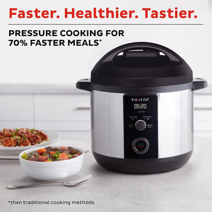 6QT Easy 3-In-1 Slow Cooker, Pressure Cooker, and Sauté Pot