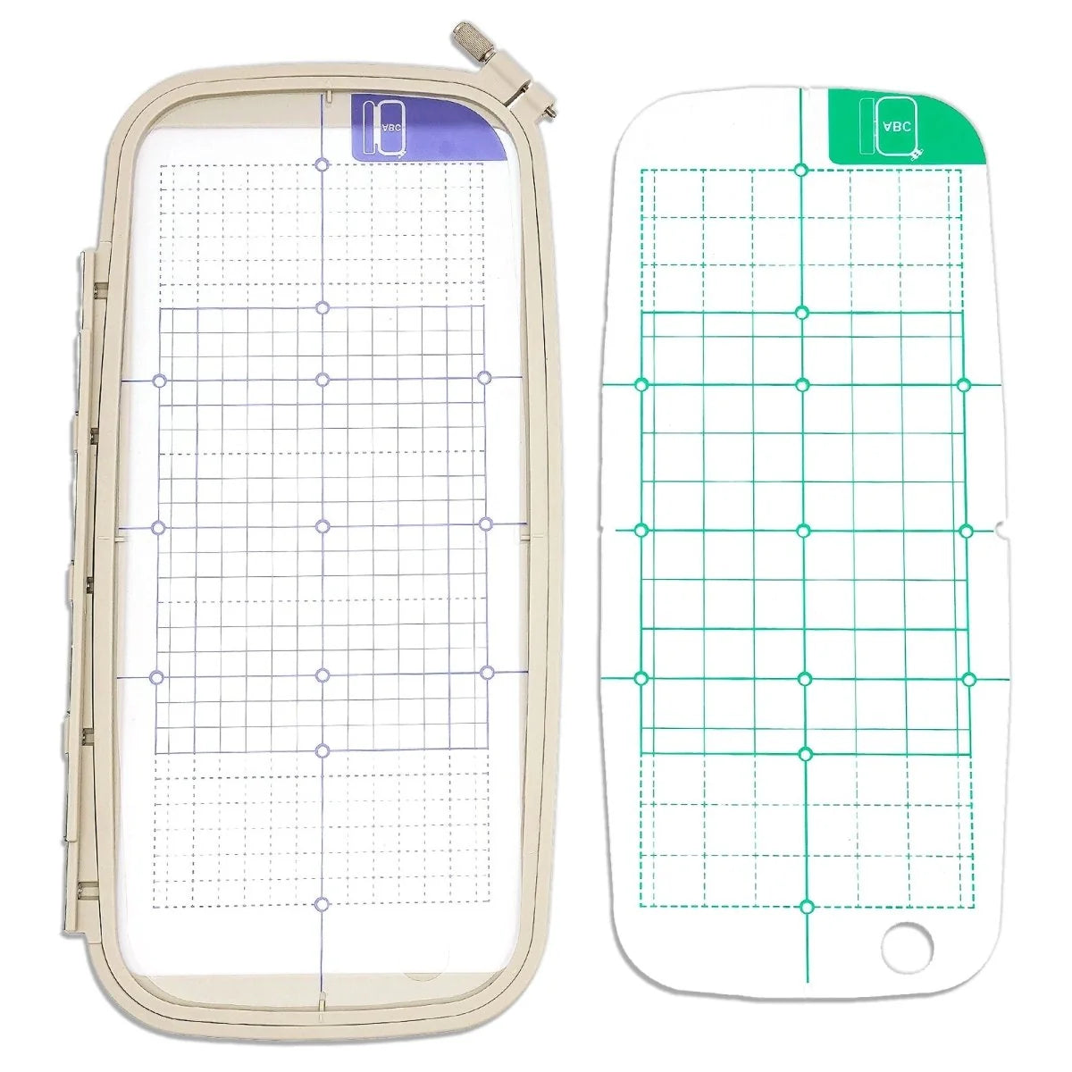 4Pc Embroidery Hoop Set & Accessories for Brother SE2000, PE900 & Other Models