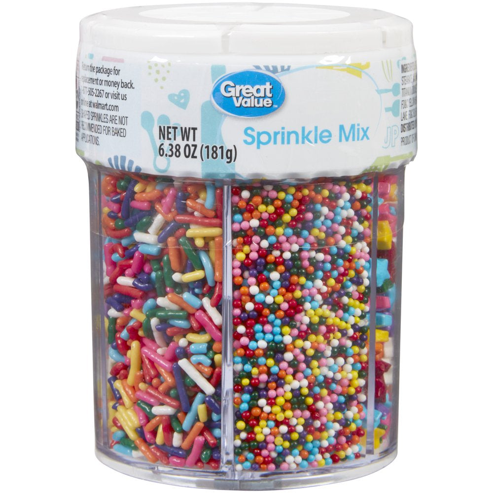 6-Cell Tutti Frutti Sprinkles Mix, 6.38 Oz.