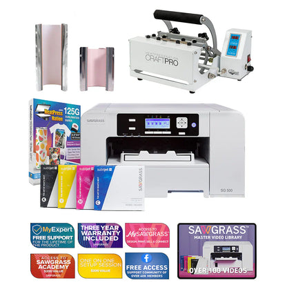 Virtuoso SG500 Sublijet Sublimation Printer with Craftpro Mug and Tumbler Press
