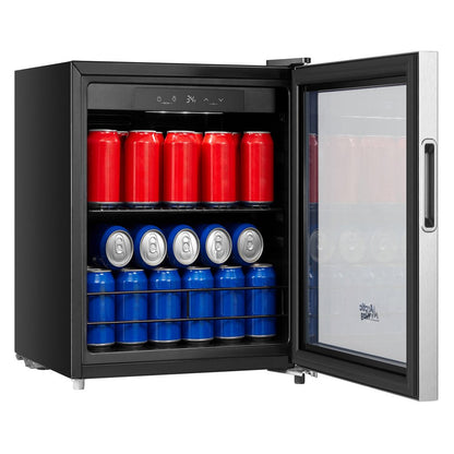 48-Can Beverage Fridge & Cooler with Electrical Control, Stainless Steel Look, ARV48B1AST