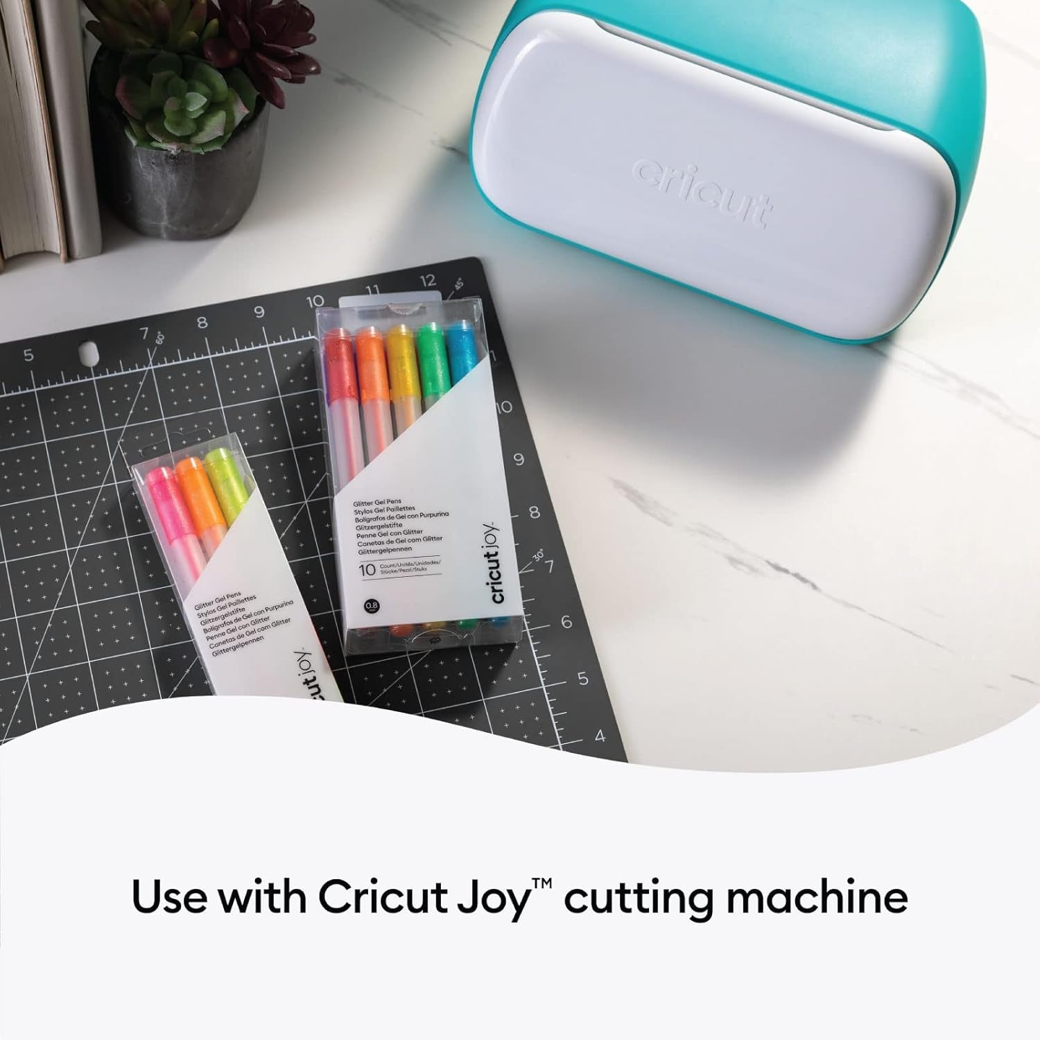 Cricut Joy Glitter Gel Pens 0.8 Mm, Rainbow (10 Ct)