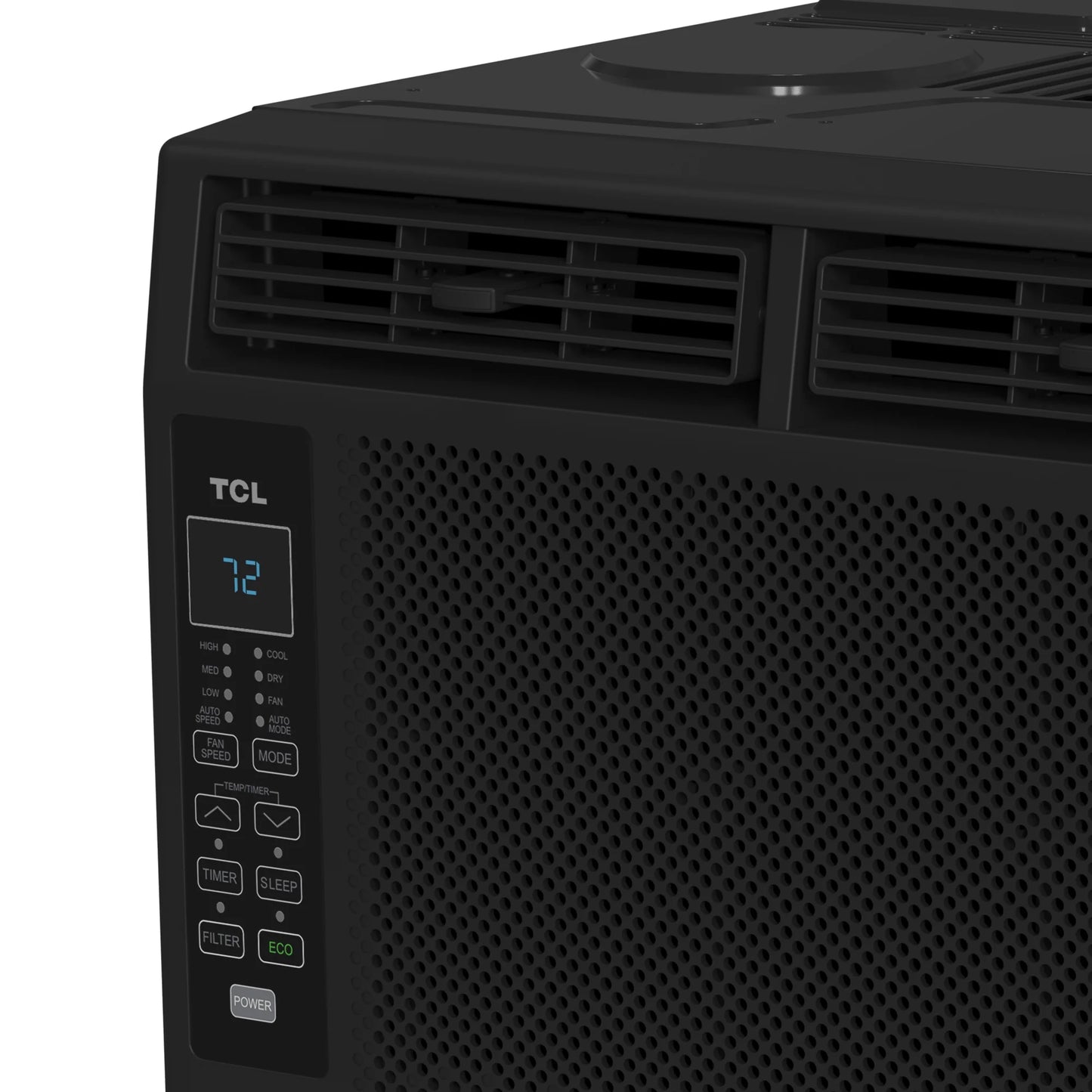 6,000 BTU Window Air Conditioner, 250 Sq. Ft., LED Display, Included Remote, Black, W6W32-B