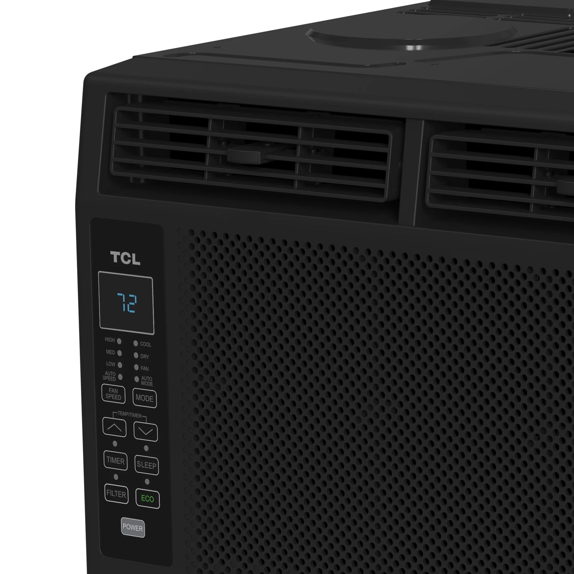 6,000 BTU Window Air Conditioner, 250 Sq. Ft., LED Display, Included Remote, Black, W6W32-B