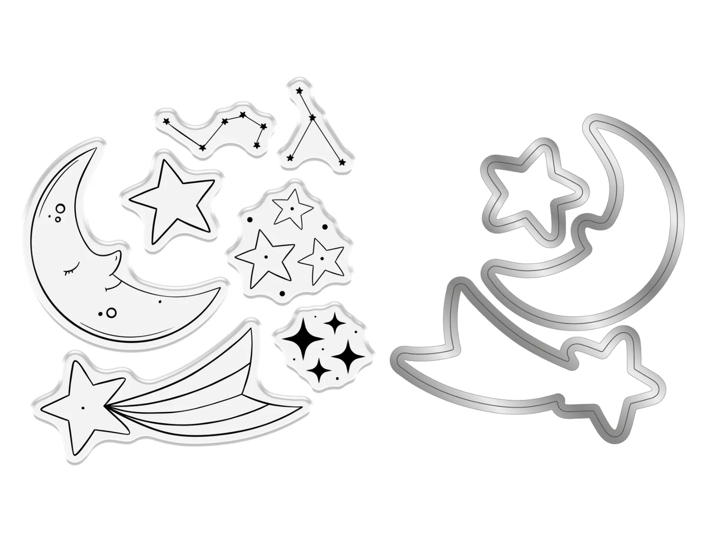 Crafter’S Companion Tiny Treasures Collection Stamp & Die - Shooting Star