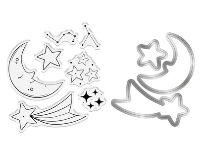 Crafter’S Companion Tiny Treasures Collection Stamp & Die - Shooting Star