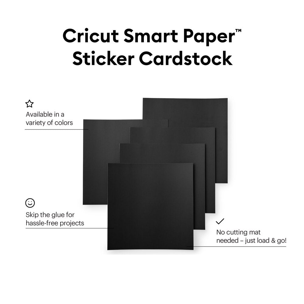 ® Smart Paper™ Sticker Cardstock, Black