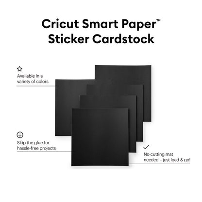 ® Smart Paper™ Sticker Cardstock, Black