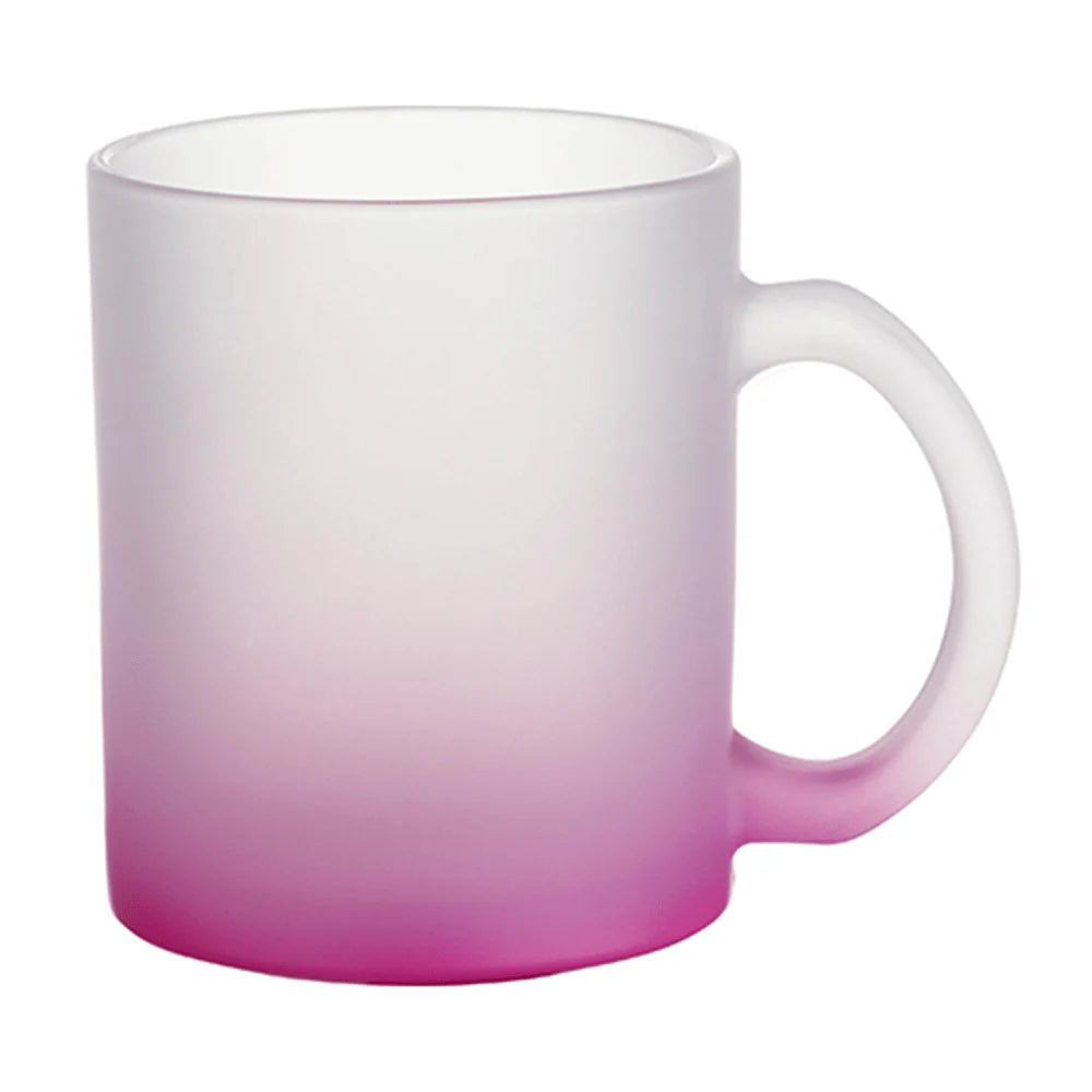 HPN Sublicraft 11 Oz. Color Gradient Sublimation Glass Mug - 12 per Case