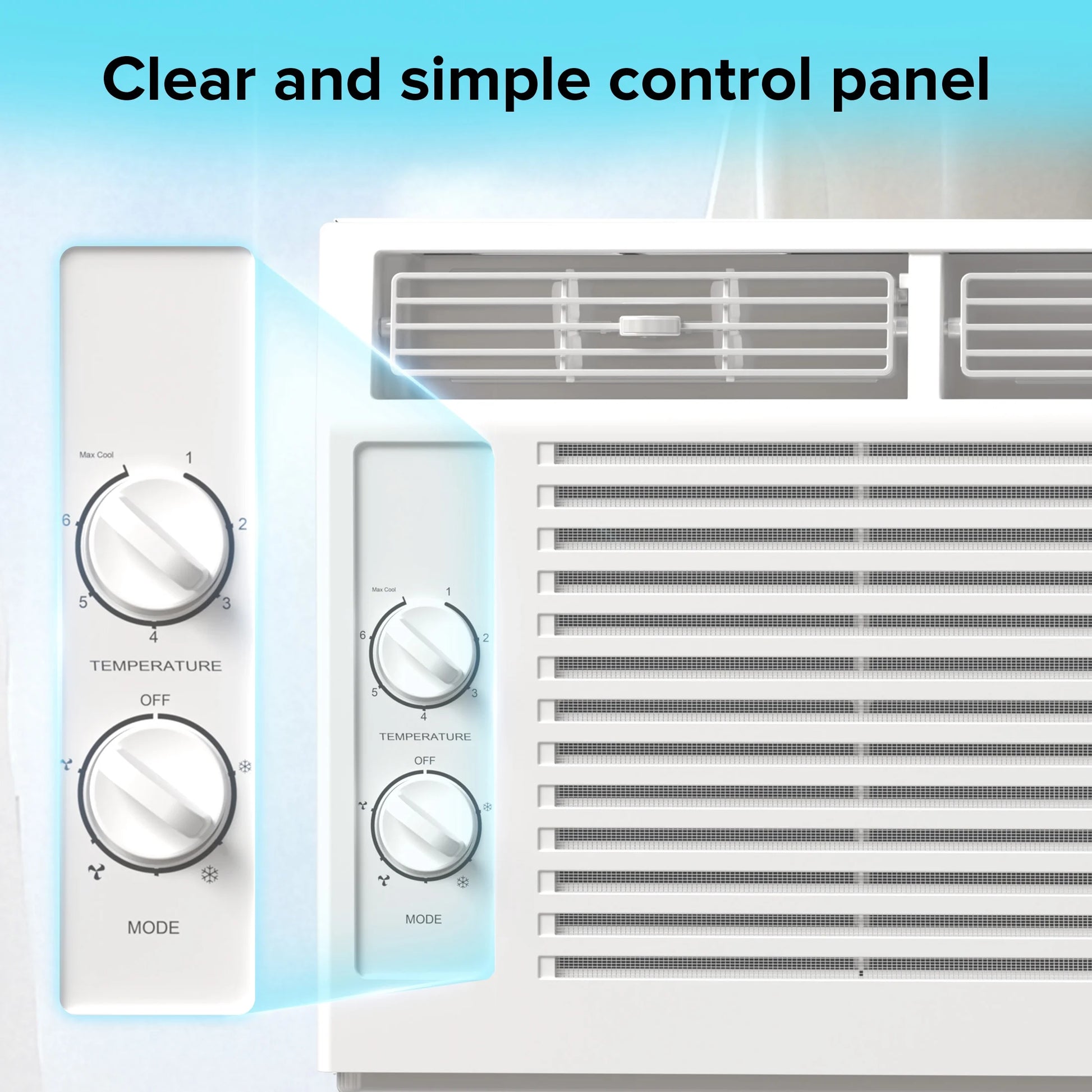 5000 BTU Window Air Conditioner for Small Rooms AC Unit Air Conditioner Cools up to 150 Sq.Ft
