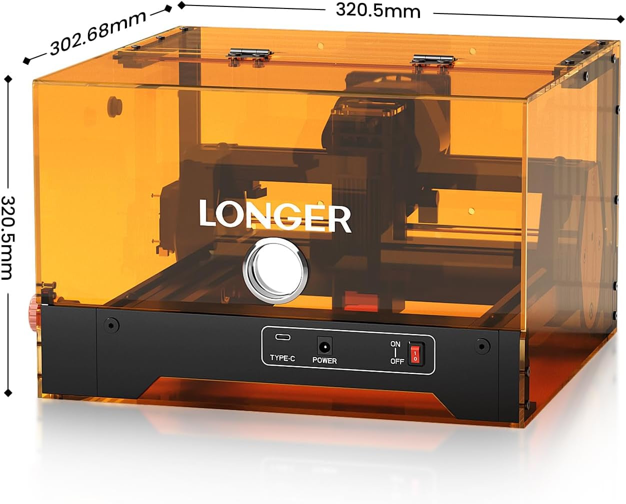 LONGER Ray5 Minis 2.5W Laser Engraver, 12000Mm/Min High-Speed Laser Engraving Machine, 0.01Mm Precision, 130×140Mm Work Area, Beginner-Friendly DIY Engraver for Wood, Acrylic, Leather