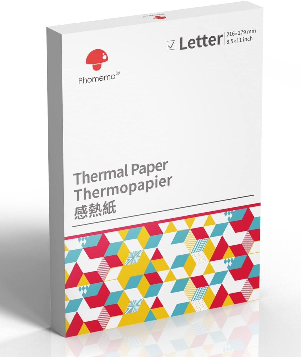 Phomemo US Letter Thermal Printer Paper, Advanced Thermal Printing, Phomemo Paper Compatible with TATTMUSE M08F-Letter, M832, M834, MT800/A285M Portable Printer, 8.5" X 11", 200 Sheets