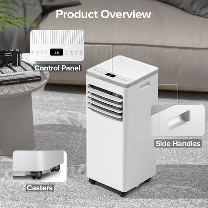 10000BTU Portable Air Conditioner with Remote Control, AC Unit Covers up to 450 Sq. Ft.