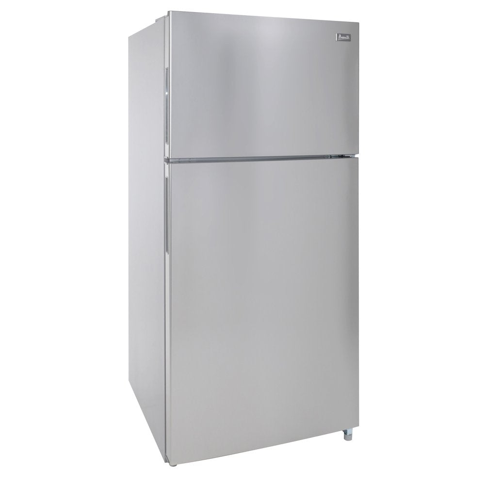 Frost-Free Apartment Size Standard Door Refrigerator, 18.0 Cu. Ft. Capacity, in Stainless Steel (FF18D3S-4)