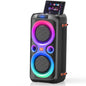 Dual 6.5-Inch 160W Large Loudest Party Speaker Bluetooth Wireless with Microphone Jack, Support USB TF, Rich Bass for DJ, Karaoke