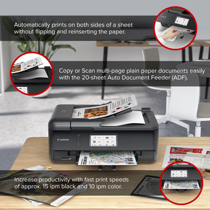 PIXMA Tr8622A All-In-One, Wireless Color Inkjet Printer for Home Office Use