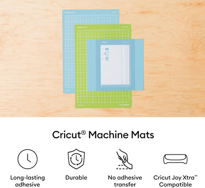 Cricut Lightgrip Cutting Mat Pack (4 Count, 8.5In X 12In) - for Joy Xtra Machine - Ideal for Standard Paper, Light Cardstock & More