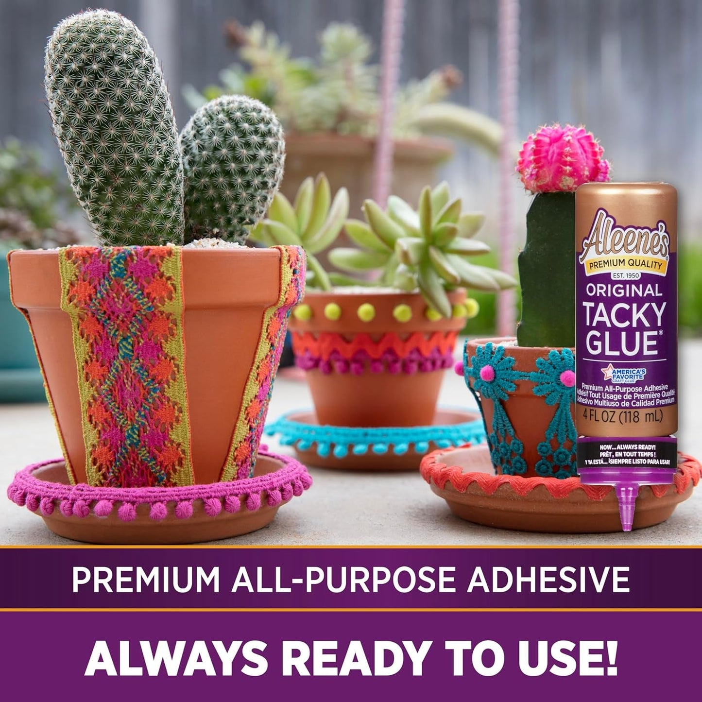 Aleene'S Orignial Tacky Glue for Crafts in Always Ready Bottle, Nontoxic, Dries Clear, 4 Fl Oz