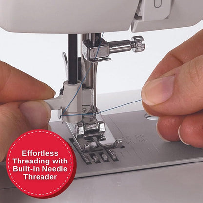 SINGER® 4423 (Grey) High Speed Heavy Duty Sewing Machine with Accessory Kit | 23 Stitches Deliver 97 Applications, 50% More Power for Denim and Canvas, 1100 Stitches/Min, Metal Frame, 1-Step Buttonhole