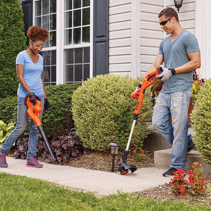 LCC222 20V MAX* Lithium 10" String Trimmer & Hard Surface Sweeper + 2 Battery Combo Kit