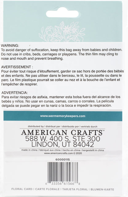 Revolution Die-Card Front Floral