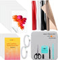 HTVRONT Heat Press Accessories for 10" X 10" Heat Press Machine, Include 3 HTV Vinyl & 150 Sublimation Paper, 20 Heat Transfer Paper, Heat Press Mat, Teflon Sheet, Heat Resistant Tape, Weeding Tools