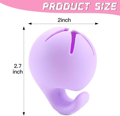 Vinyl Weeding Scrap Collector - Portable Handheld Scrap Collector Ring, Silicone Weeding Tools for HTV Crafting Adhesive Paper Sheets (Purple)