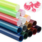 Transwonder Puff-Glitter-Vinyl-Heat-Transfer,15 Colors 12X10" 3D Puff Glitter Heat Transfer Vinyl Bundle for Tshirts Compatible with Cricut Air or Maker (15Pcs)