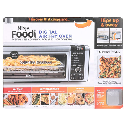 FT102A Foodi 9-In-1 Digital Air Fry Oven with Convection Oven, Toaster, Air Fryer