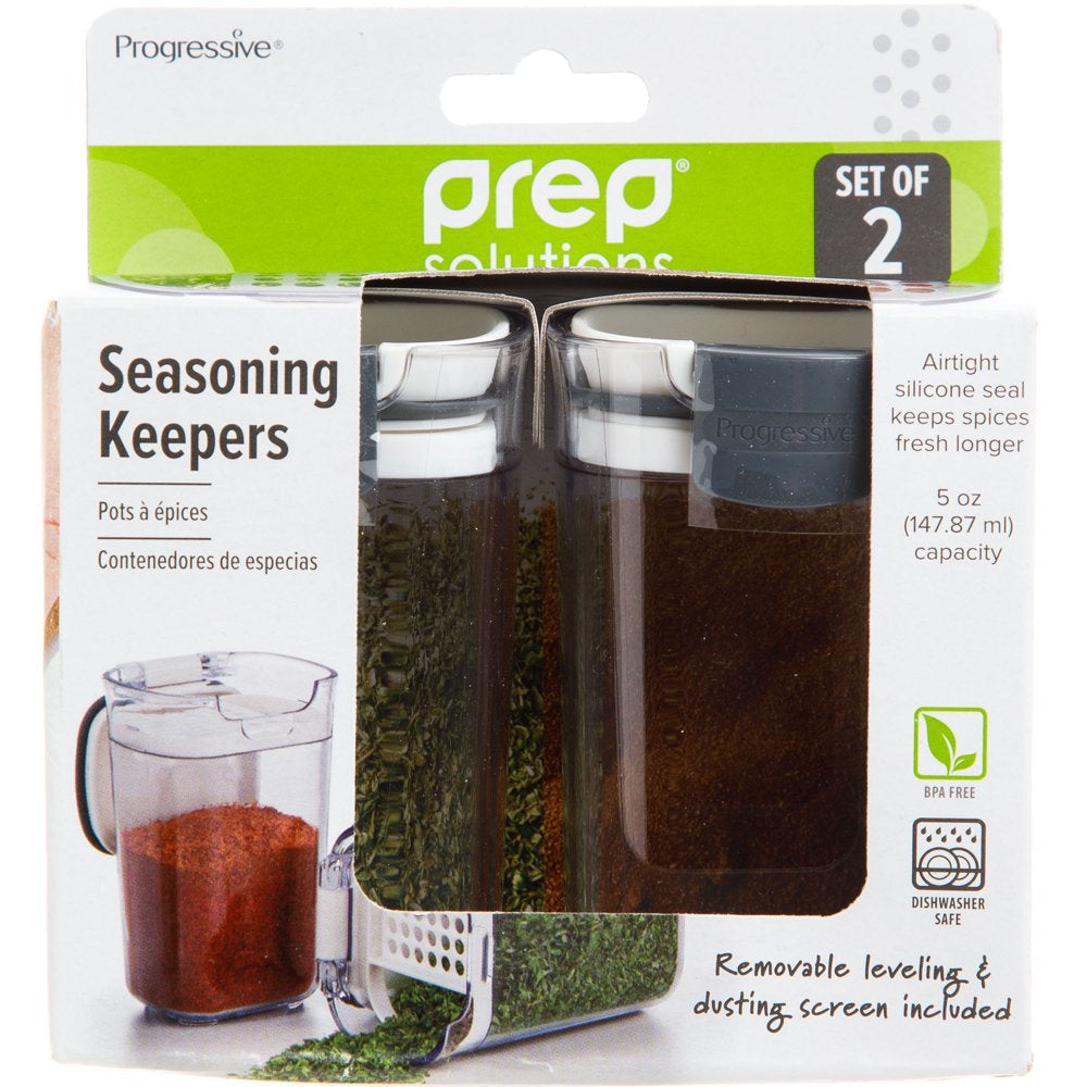 Prep Solutions White Seasoning Keepers Set of 2