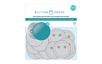 We R Memory Button Press Pin Back Refill Lg 18Pc