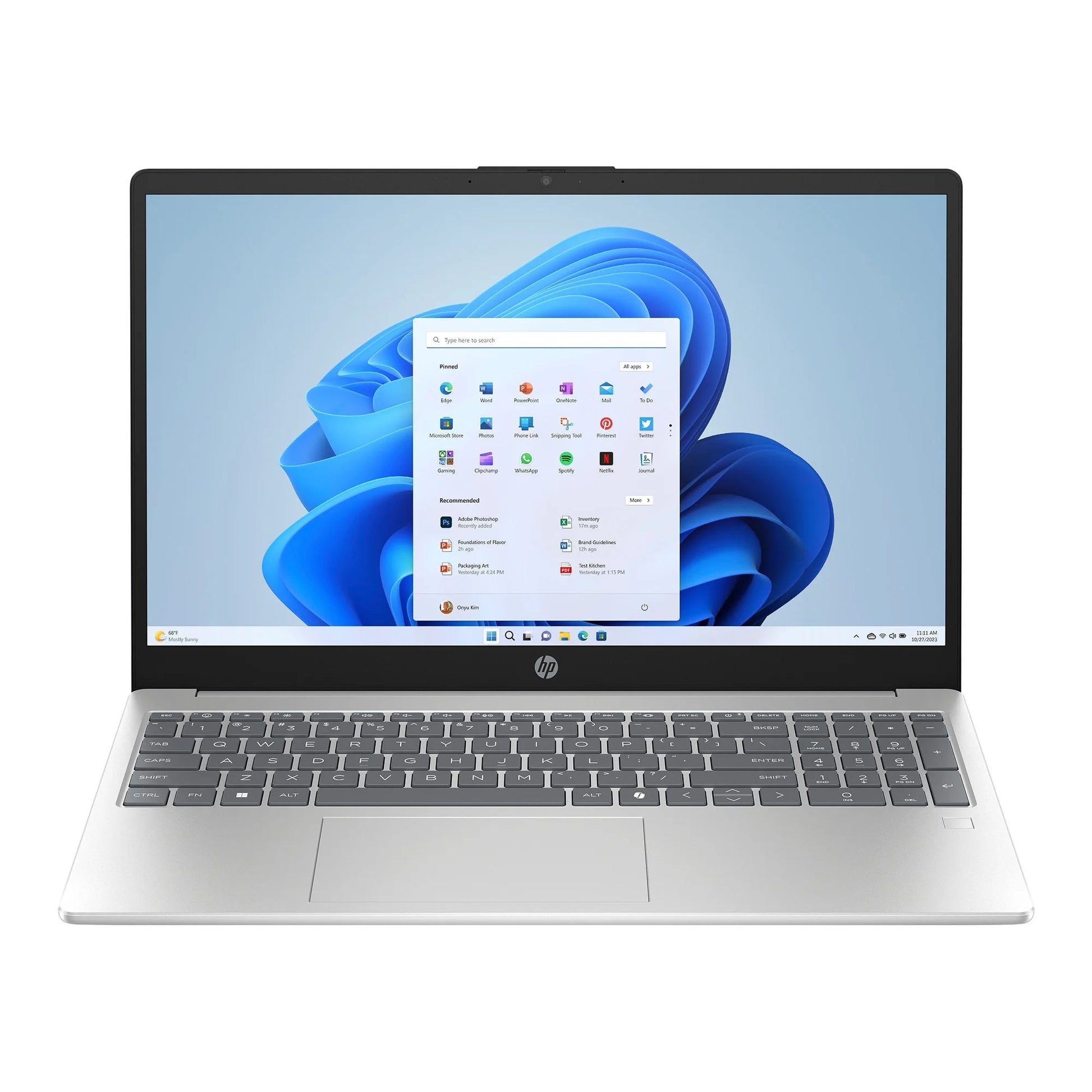 15.6 Inch FHD IPS Windows Laptop Intel Core I5-1334U 8GB RAM 512GB Pcie Nvme SSD Natural Silver