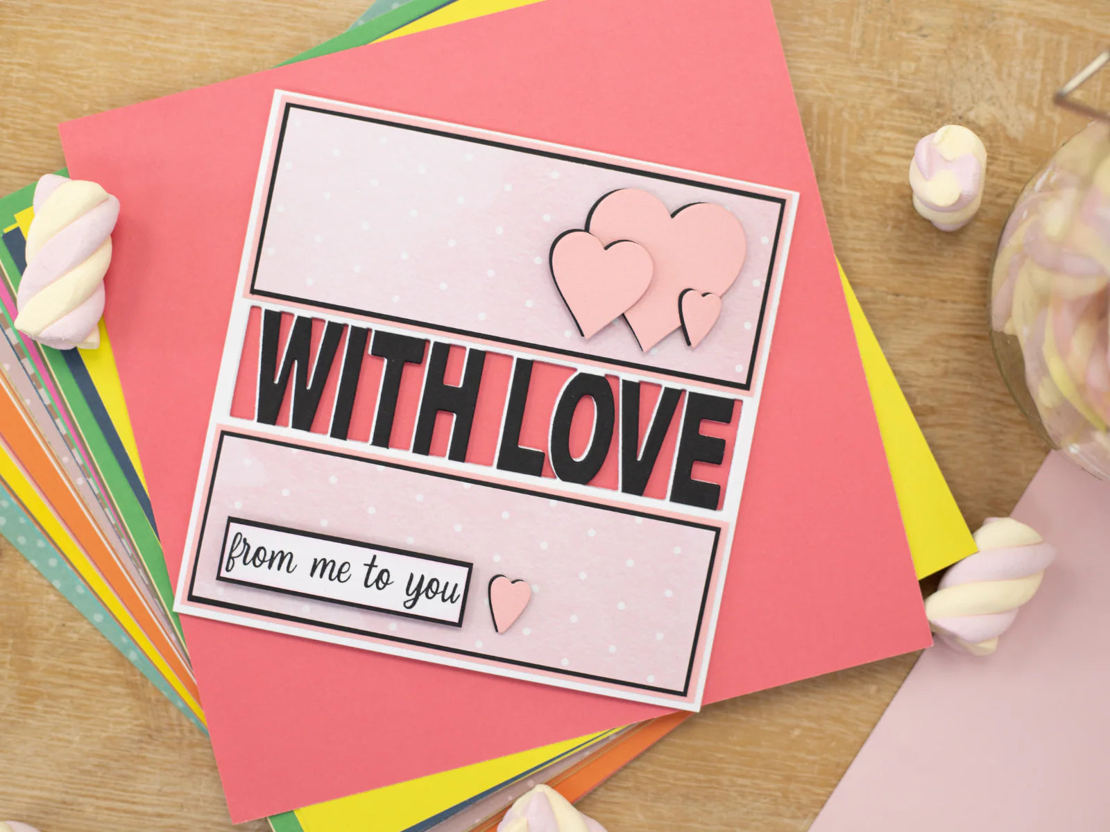 Crafters Companion - Stamp & Die Set - with Love from All of Us