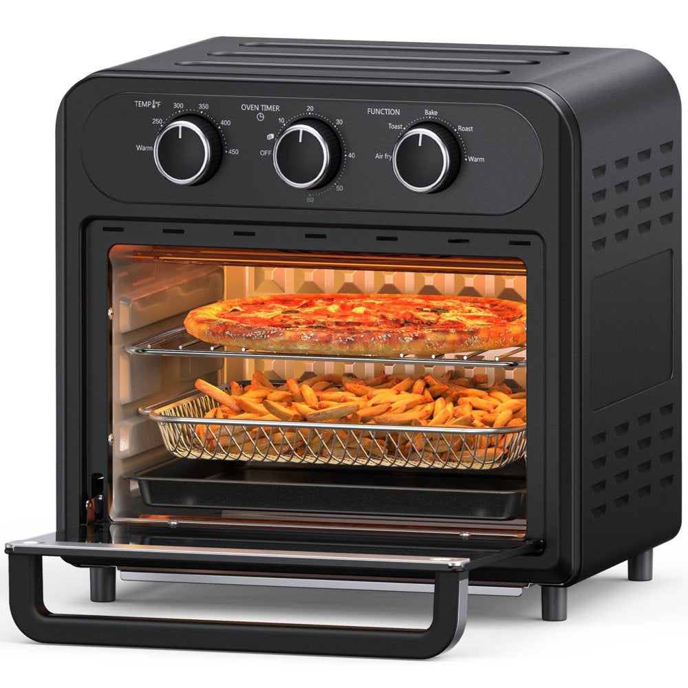 Air Fryer | 1700W 14.8 Quart | 9 in 1 Air Fryer Oven | Oil-Less Cooker with Rotisserie Shaft