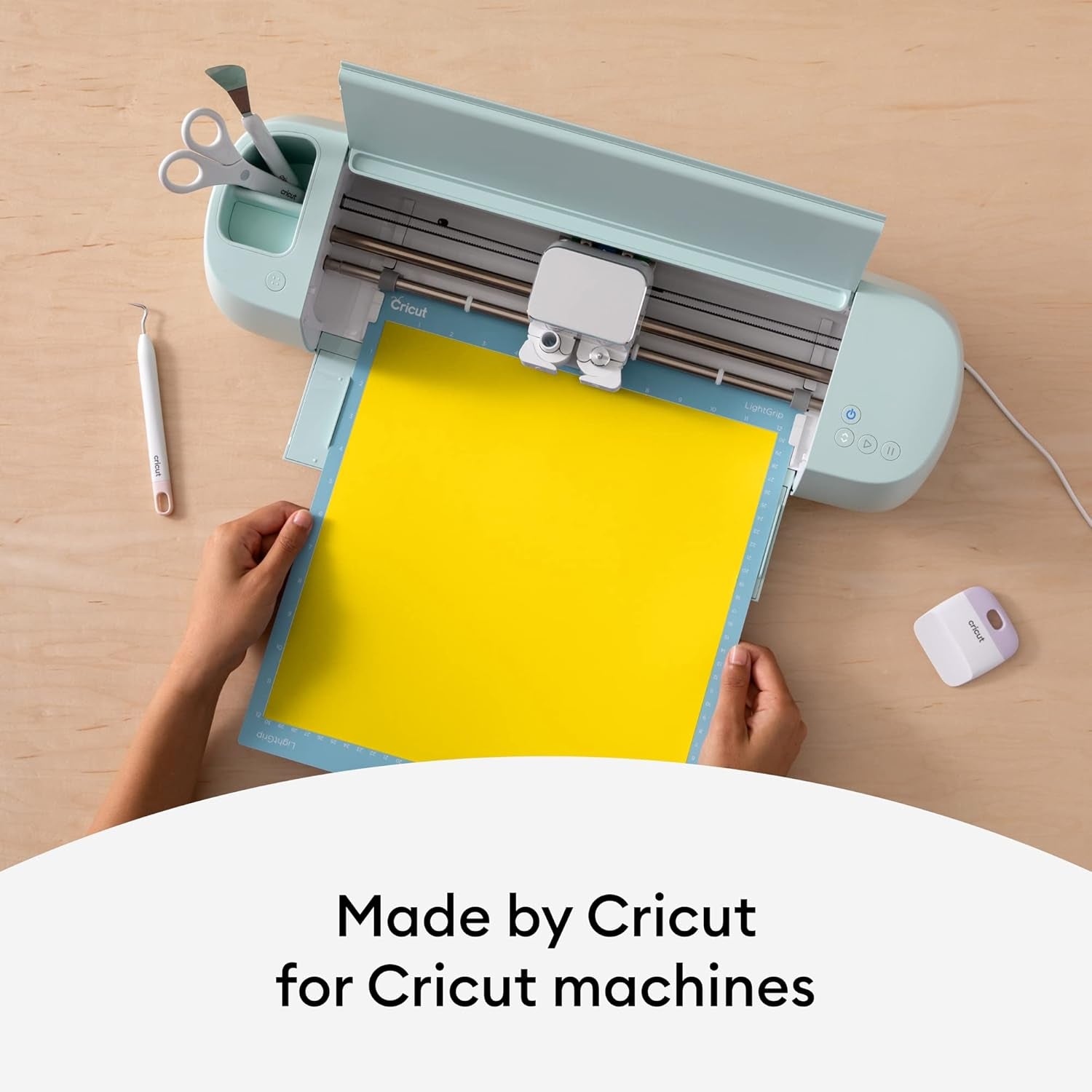 Cricut Premium Permanent Vinyl Roll (12 in X 15 Ft), Stone Yellow - Weather-Resistant, Dishwasher-Safe & Fade-Proof, Compatible with Cricut Cutting Machines