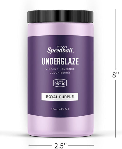 Speedball 001080 Underglaze Deluxe School Pack, 12-Pack, 16 Oz, Multicolor