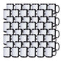 Wholesale 15 OZ Sublimation Ceramic Coffee Mugs Black with White Patch & Strong Inner Box 8 Pack