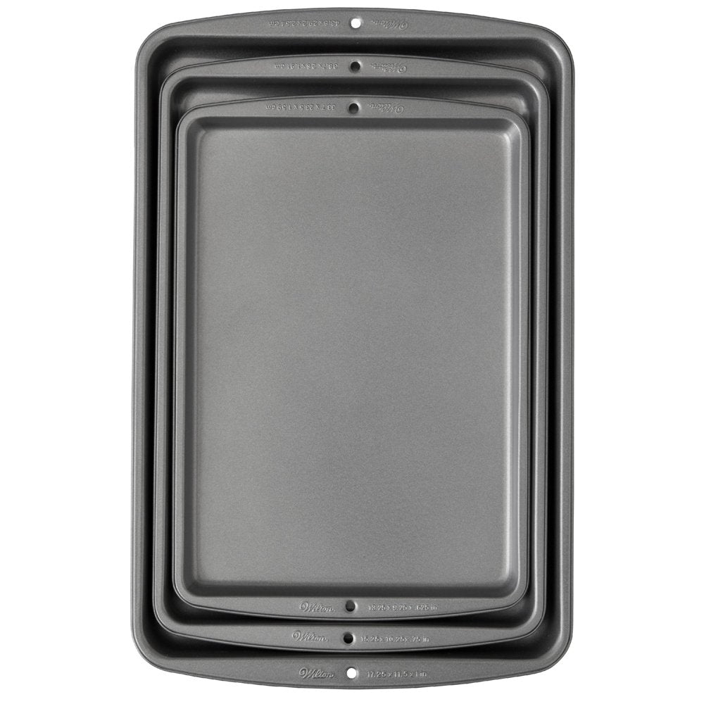 Bake It Better Steel Non-Stick Baking Pan Set, 3-Piece