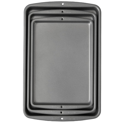 Bake It Better Steel Non-Stick Baking Pan Set, 3-Piece