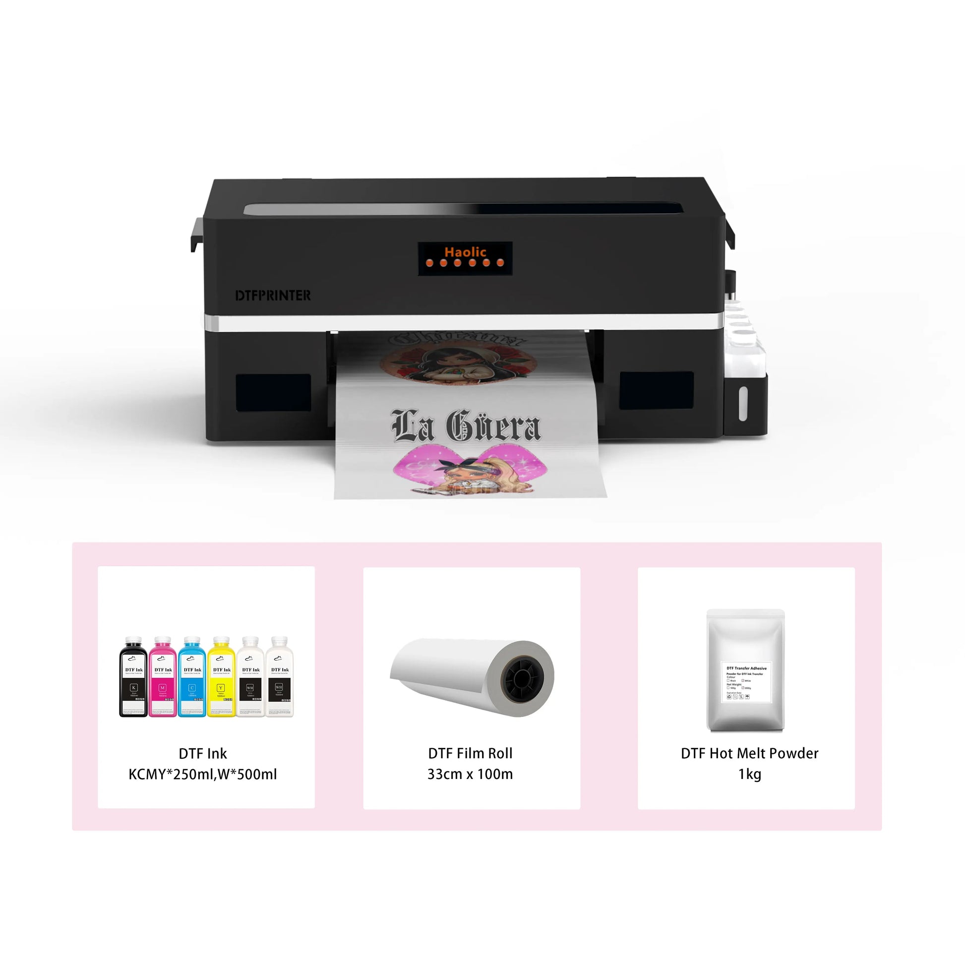Haolic 13" Pink A3 XP-1 Pro DTF Printer