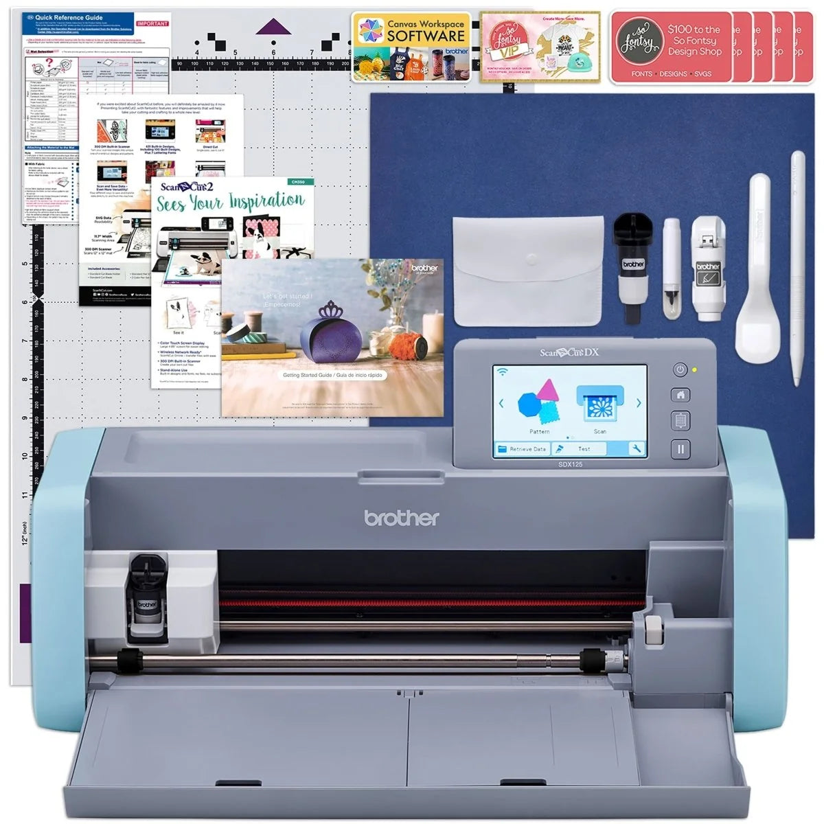 Brother ScanNCut SDX125e Cutting Machine with SE700 Sewing & Embroidery Machine