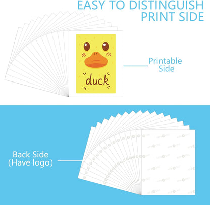 Sublimation Paper 8.5 X 11 Inches - 150 Sheets 105G Excellent Ink Release Sublimation Transfer Paper for Tumblers, Mugs, T-Shirts