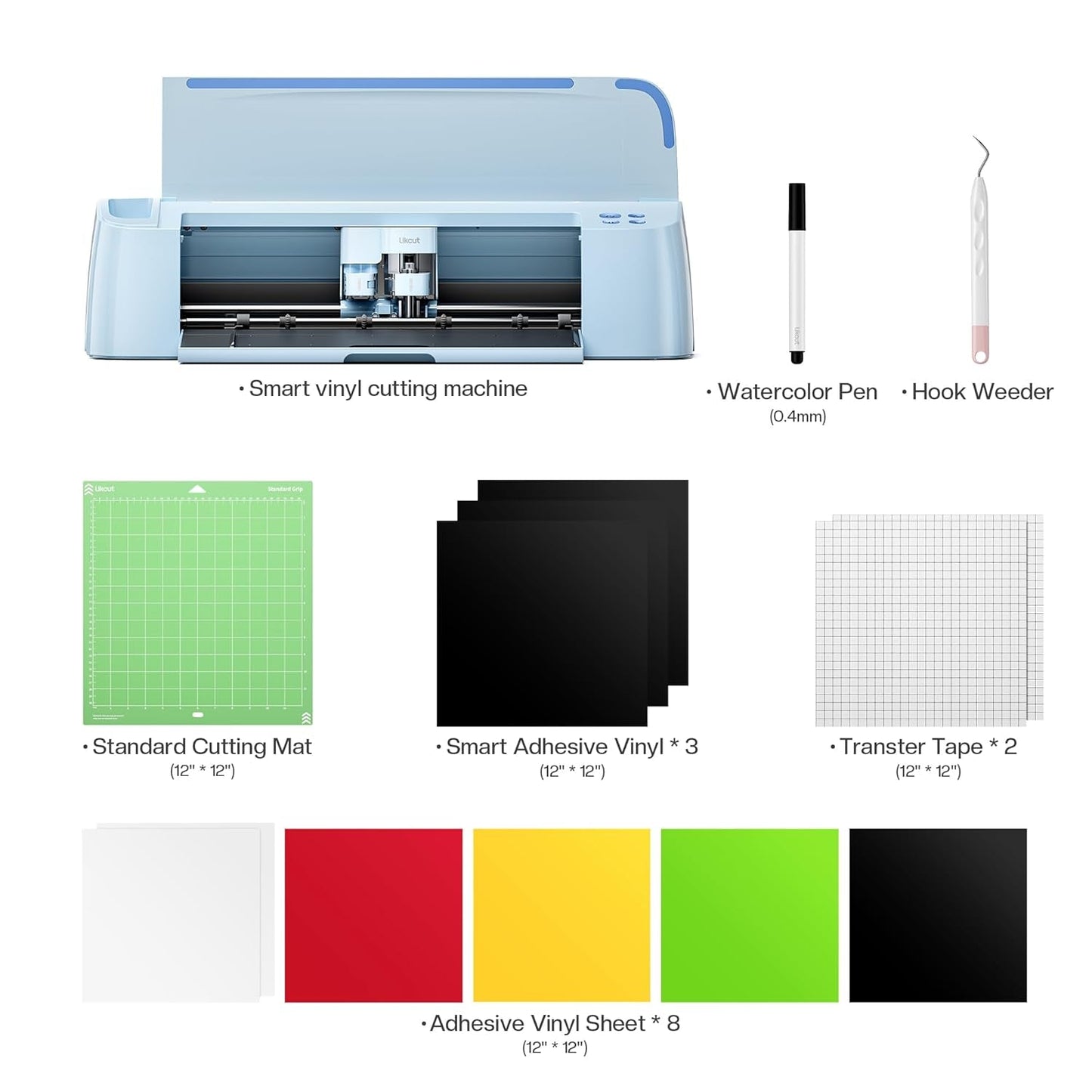 S31 Vinyl Cutter Machine - Essential Starter Bundle | Smart Cutting Machine for DIY Vinyl, HTV, Cardstock, Paper Crafts and Home Decor