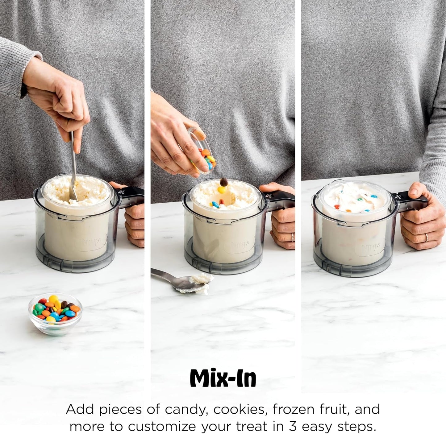Ninja Creami Deluxe Ice Cream Maker, Treats and Frozen Desserts, Sorbet, Milkshakes, Yogurt and More, 11-In-1 Programs, XL Capacity, Includes Two 24-Oz Family-Size Tubs, Silver, NC501