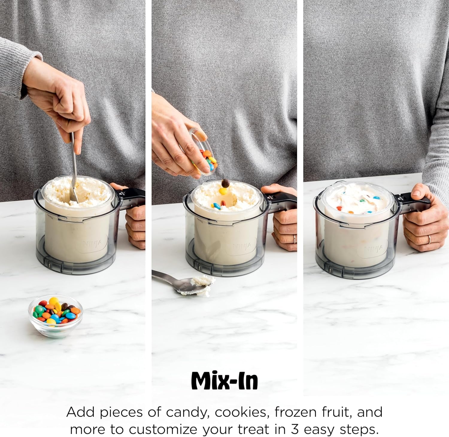 Ninja Creami Deluxe Ice Cream Maker, Treats and Frozen Desserts, Sorbet, Milkshakes, Yogurt and More, 11-In-1 Programs, XL Capacity, Includes Two 24-Oz Family-Size Tubs, Silver, NC501